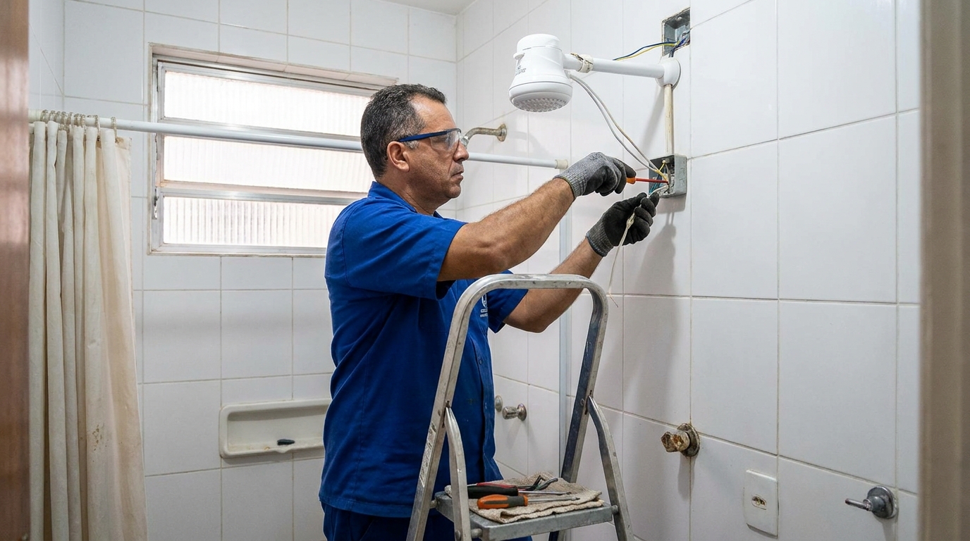 Instalacao de chuveiro eletrico em Teresina‑PI