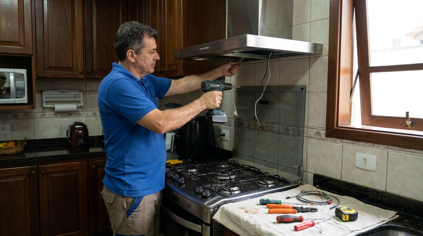 Instalacao de coifa e exaustor residencial em Teresina‑PI
