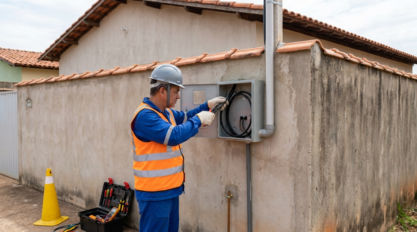 Instalacao de padrao de energia profissional em Teresina‑PI