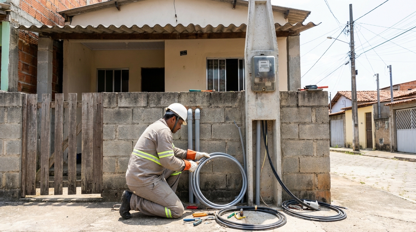 Instalacao de padrao de energia residencial em Teresina‑PI