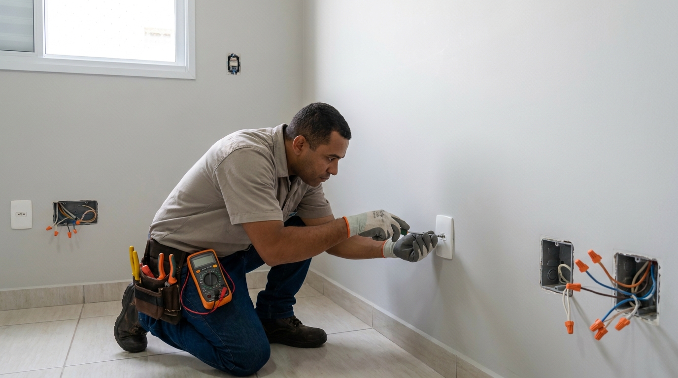 Instalacao de tomada e interruptor em Teresina‑PI