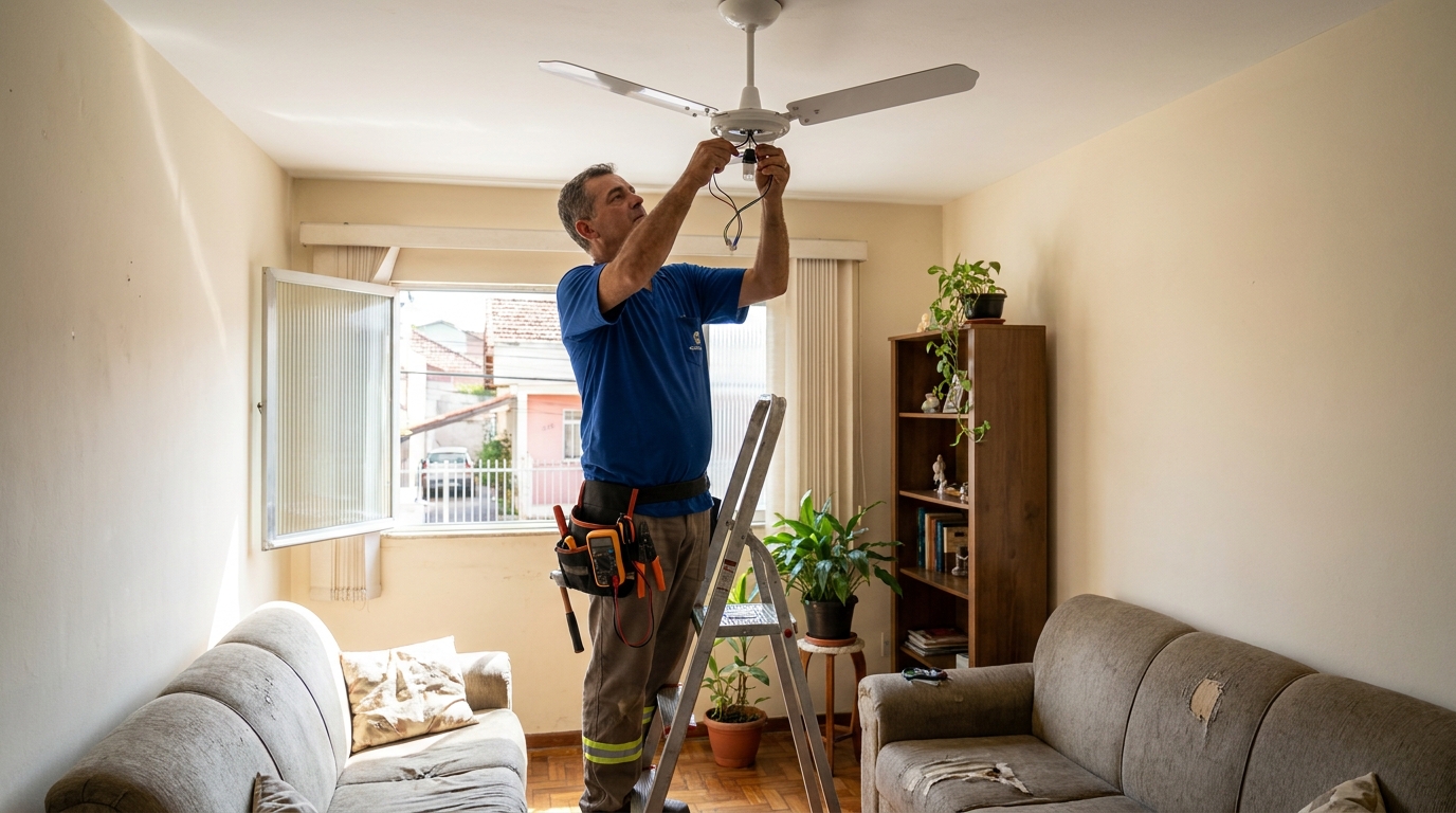Instalacao de ventilador de teto em Teresina‑PI