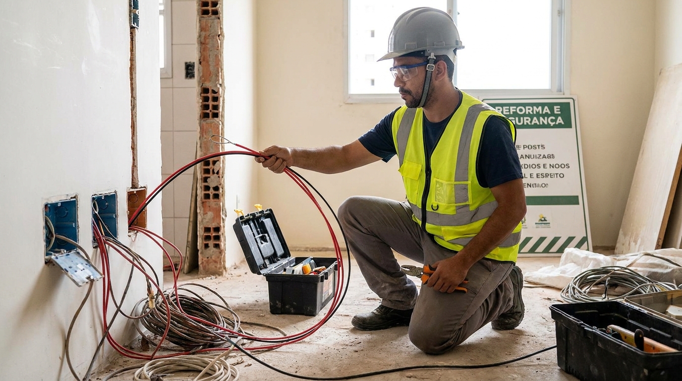 Troca de fiacao eletrica em Teresina‑PI