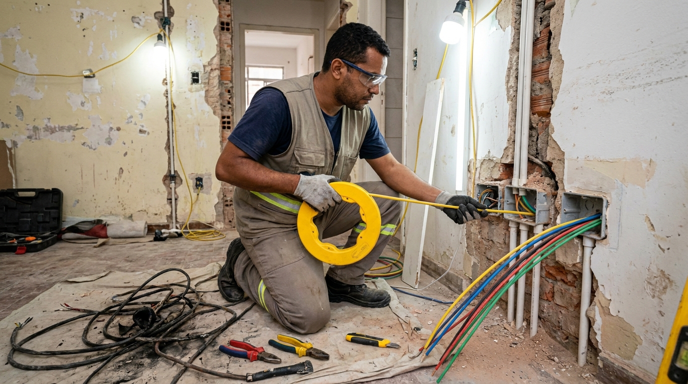Troca de fiacao eletrica profissional em Teresina‑PI